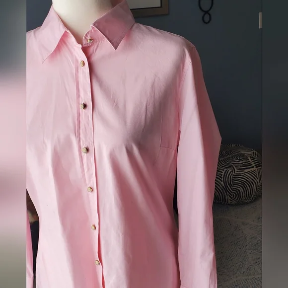J Crew Pink Button-Up Shirt - Picture 2 of 16
